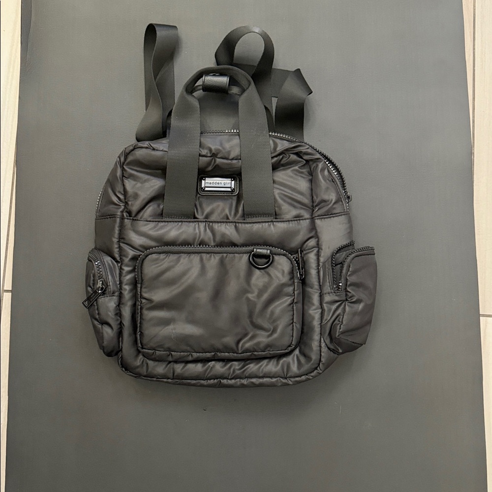 Madden Girl Charcoal Backpack